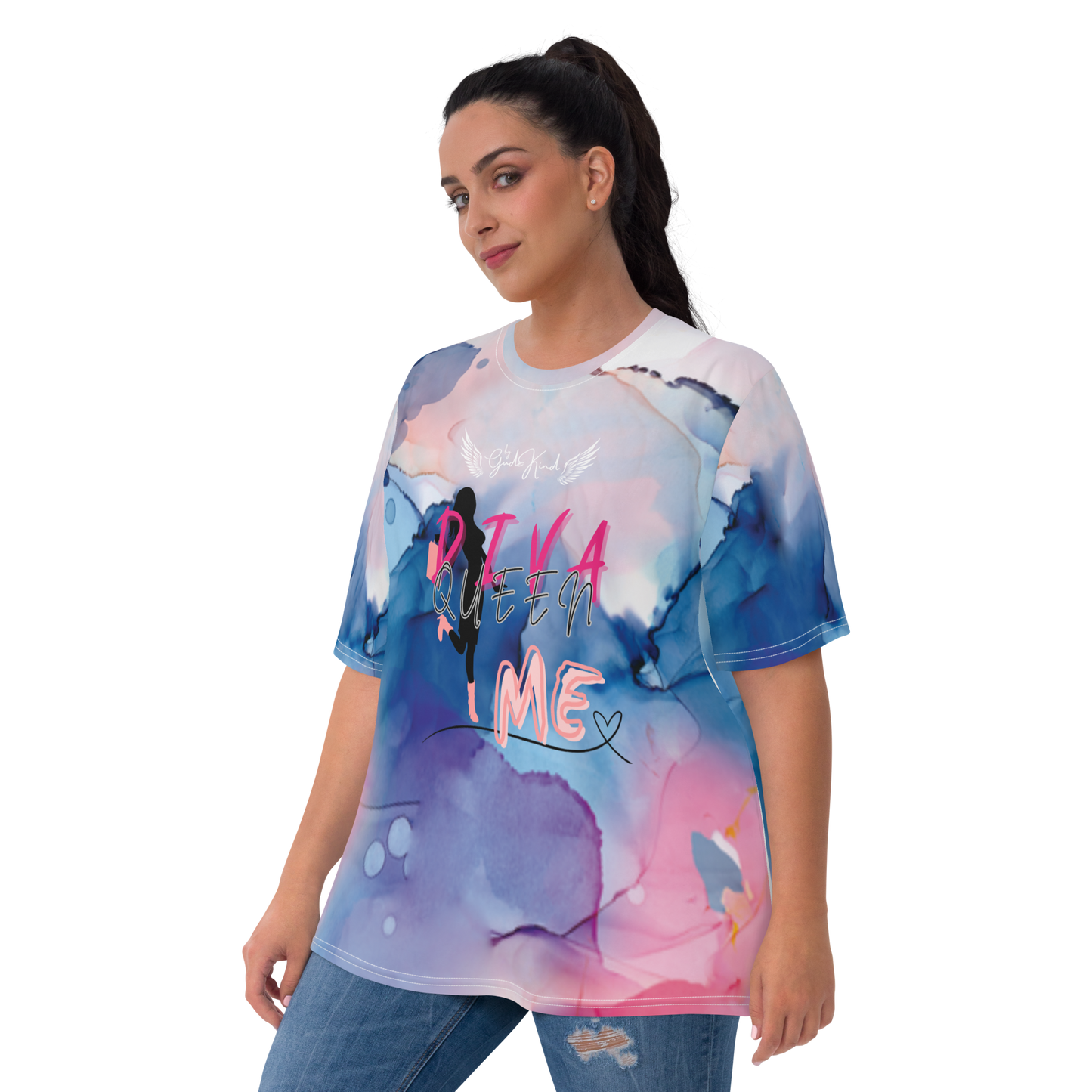 Damen-T-Shirt Batik "Queen"