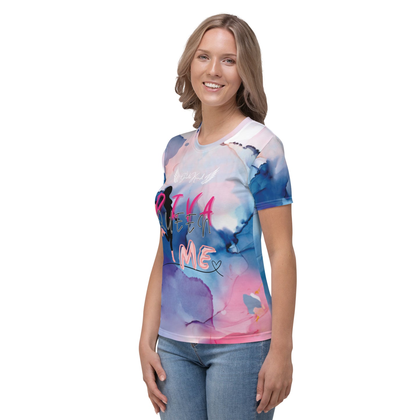 Damen-T-Shirt Batik "Queen"