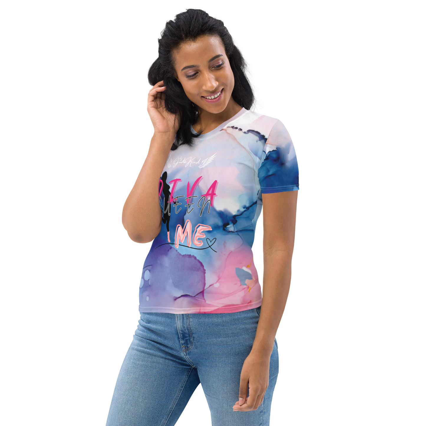 Damen-T-Shirt Batik "Queen"