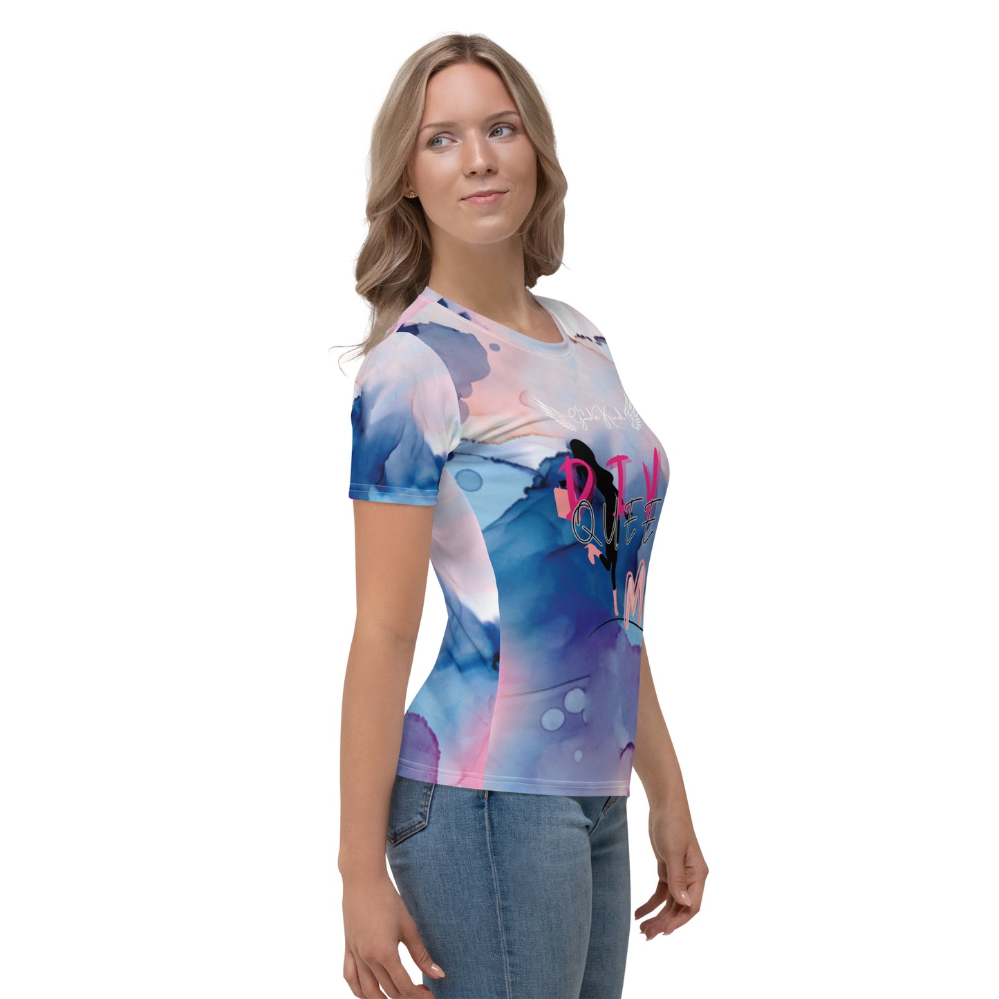 Damen-T-Shirt Batik "Queen"