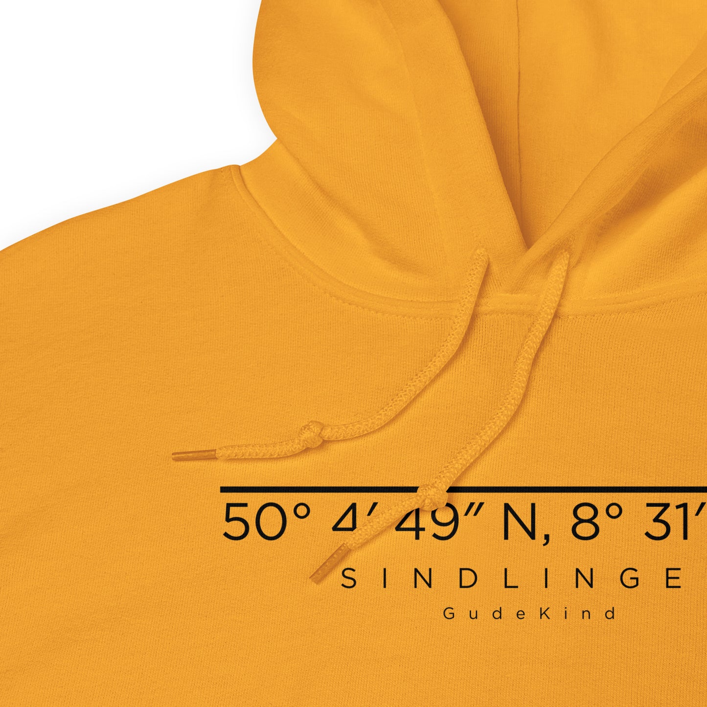 Minimalistischer Frankfurt Sindlingen Hoodie – Local Pride Design Frontprint