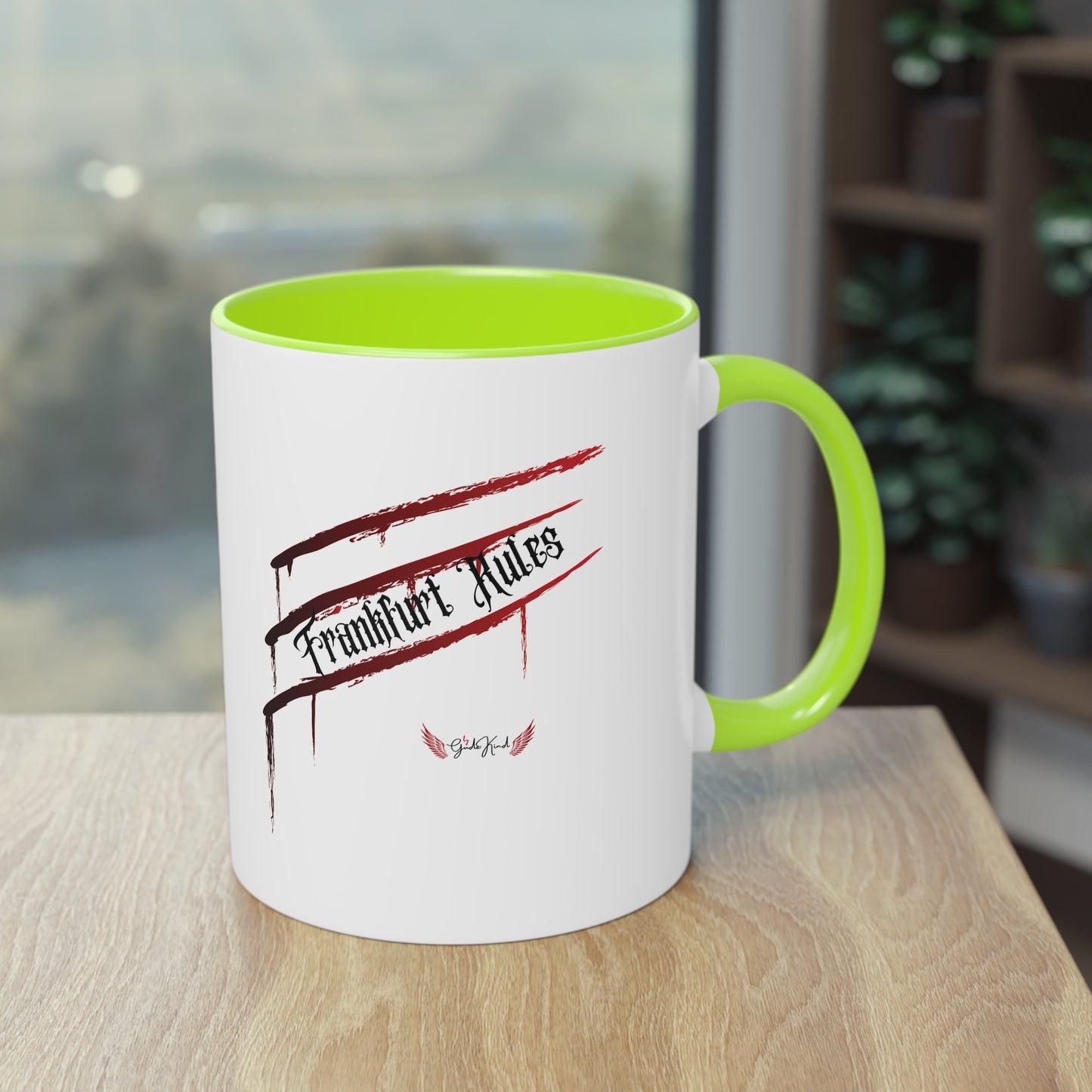 Kaffeetasse zweifarbig "Frankfurt Rules"