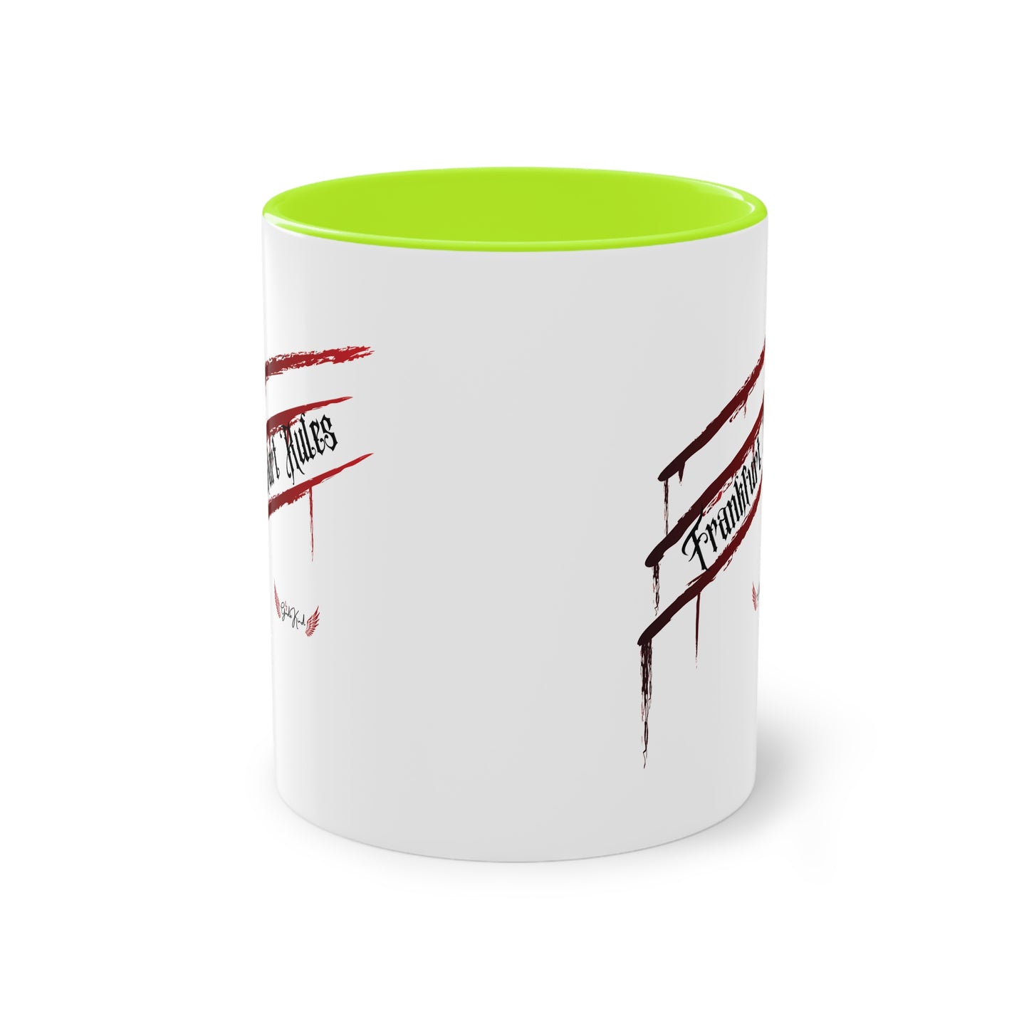 Kaffeetasse zweifarbig "Frankfurt Rules"