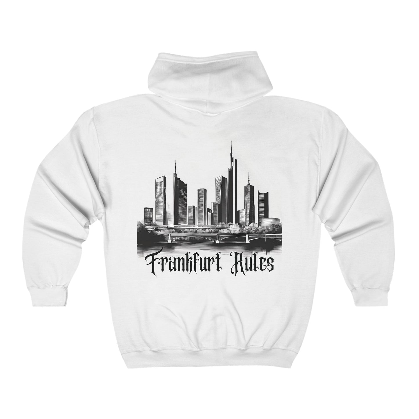 Heavy Blend™ Zipper "Frankfurt Skyline Darkmode"
