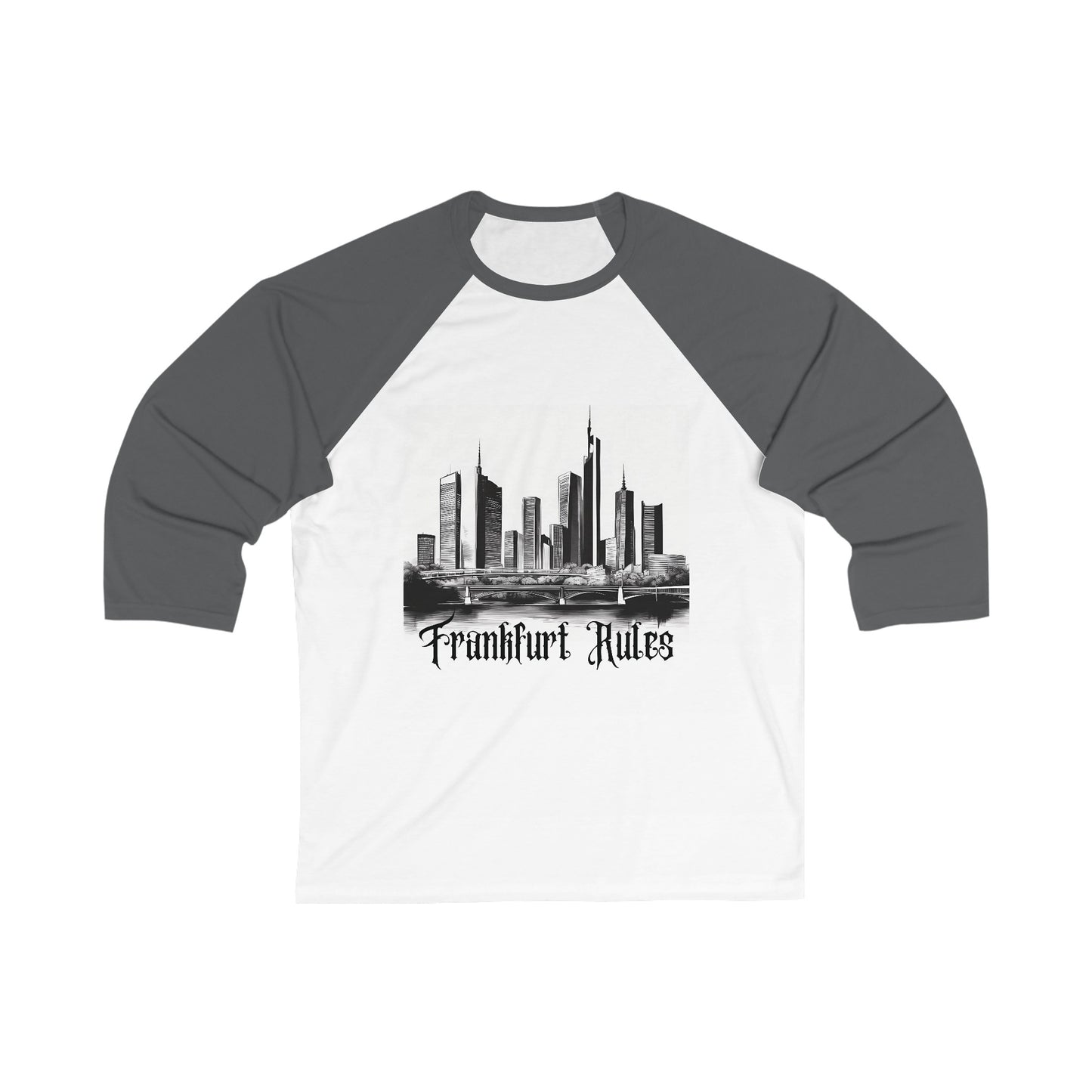 3/4 Baseball-Shirt "Frankfurt Skyline"