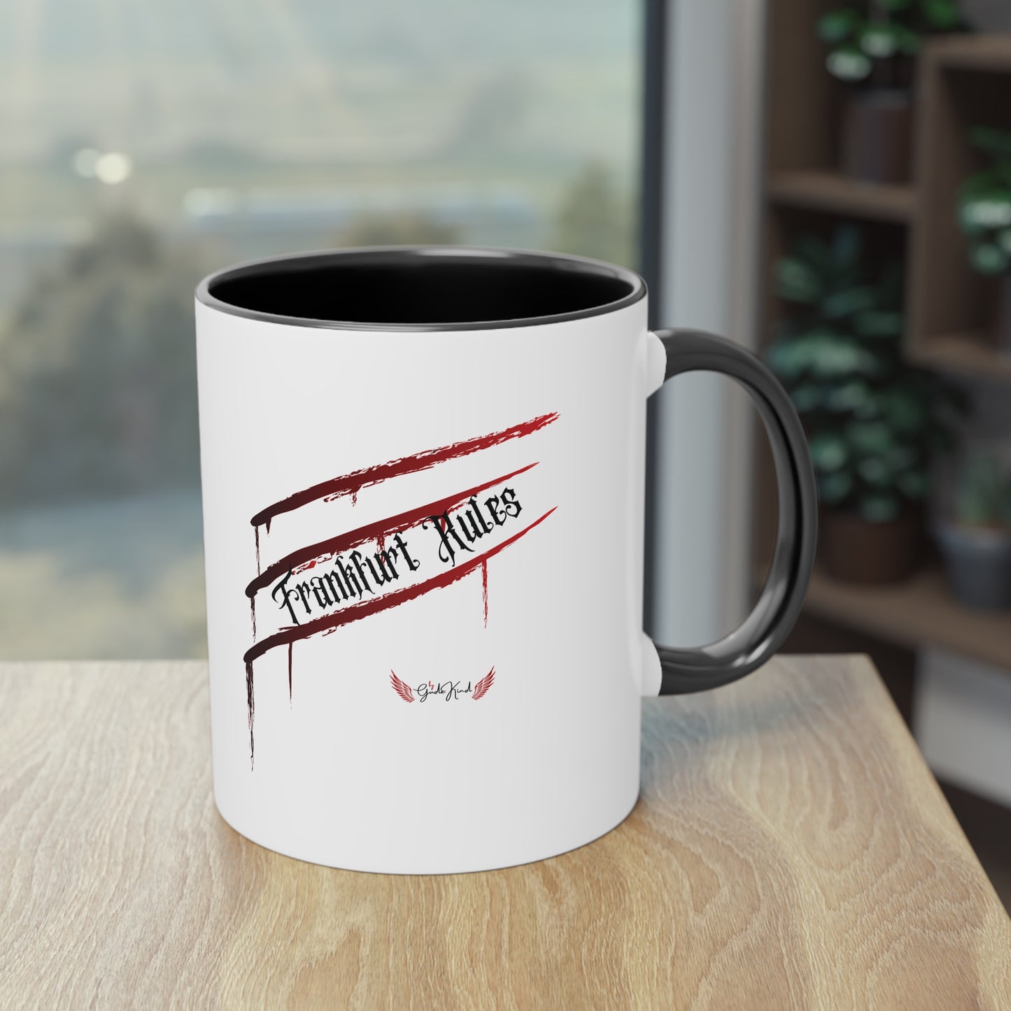 Kaffeetasse zweifarbig "Frankfurt Rules"