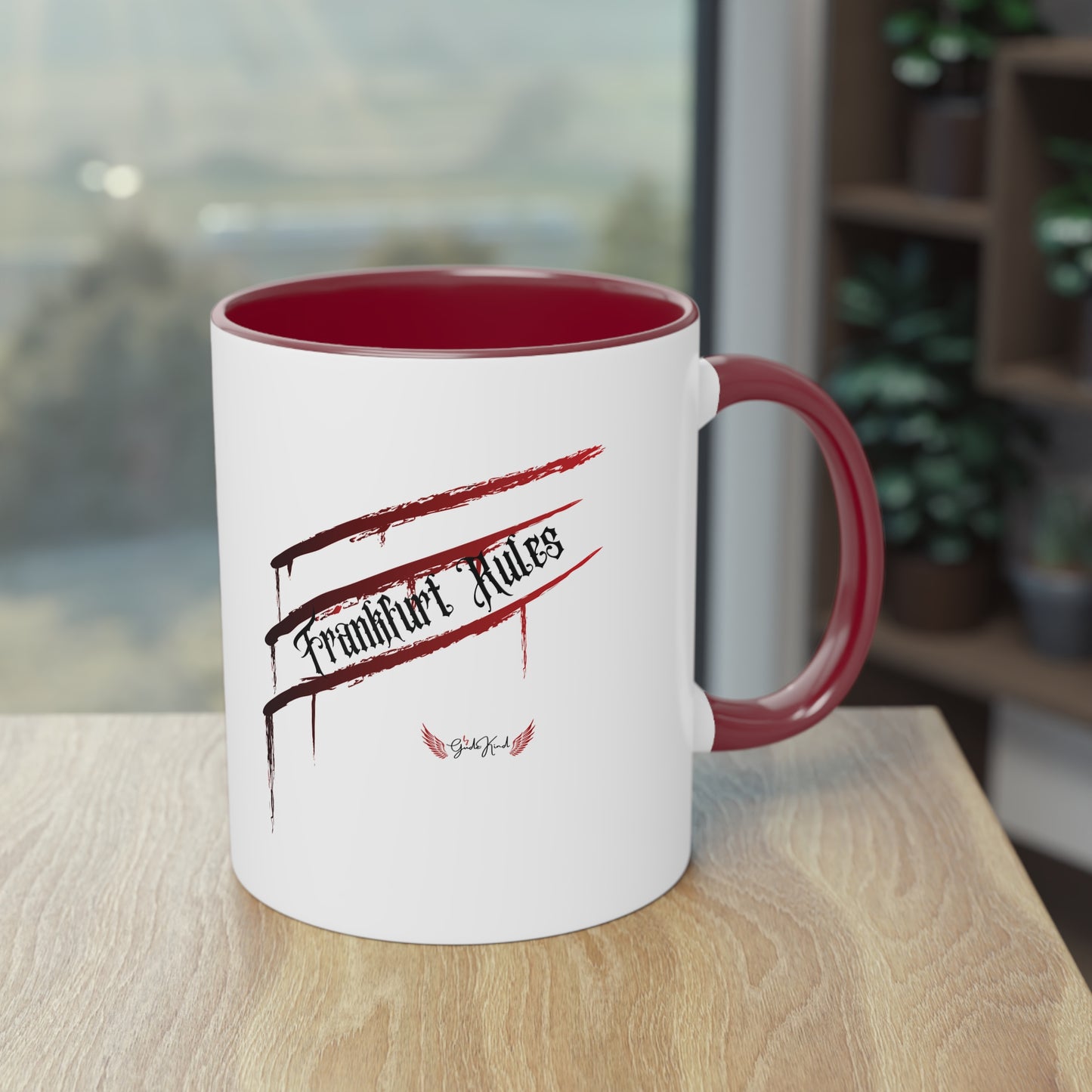 Kaffeetasse zweifarbig "Frankfurt Rules"