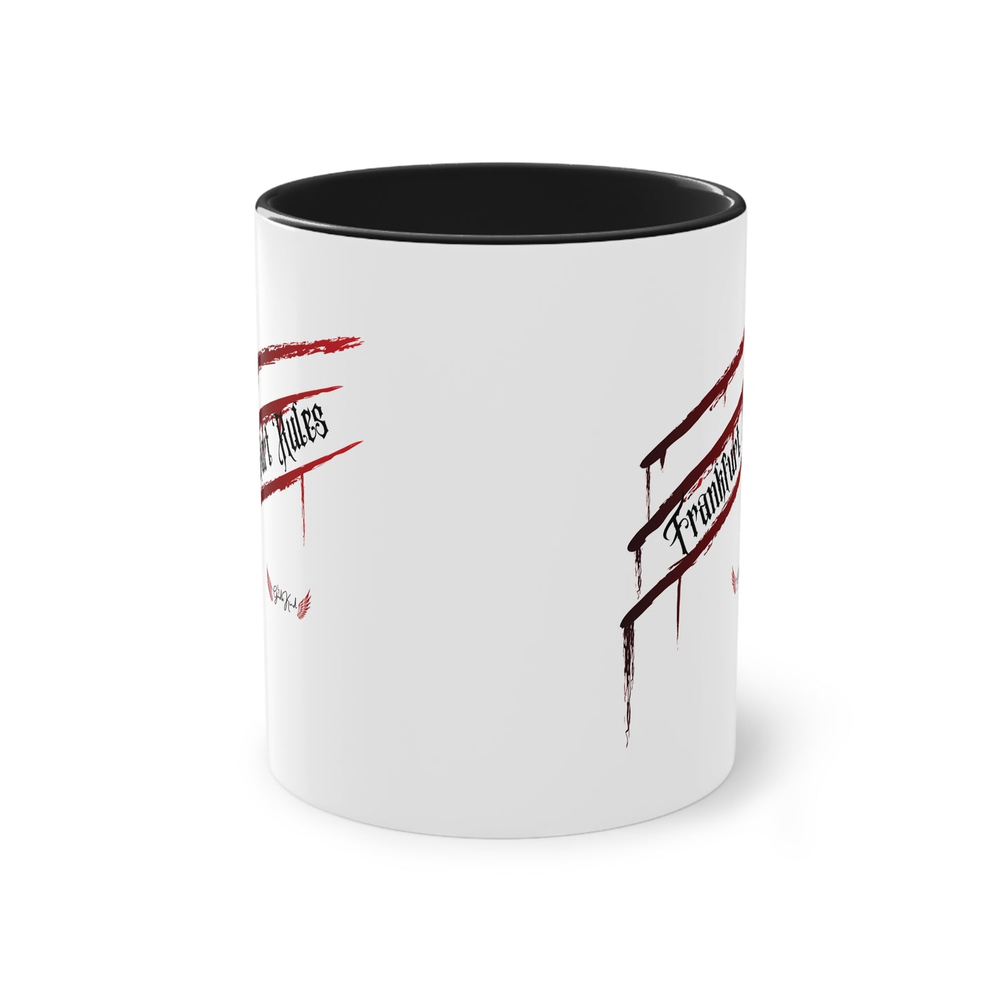 Kaffeetasse zweifarbig "Frankfurt Rules"