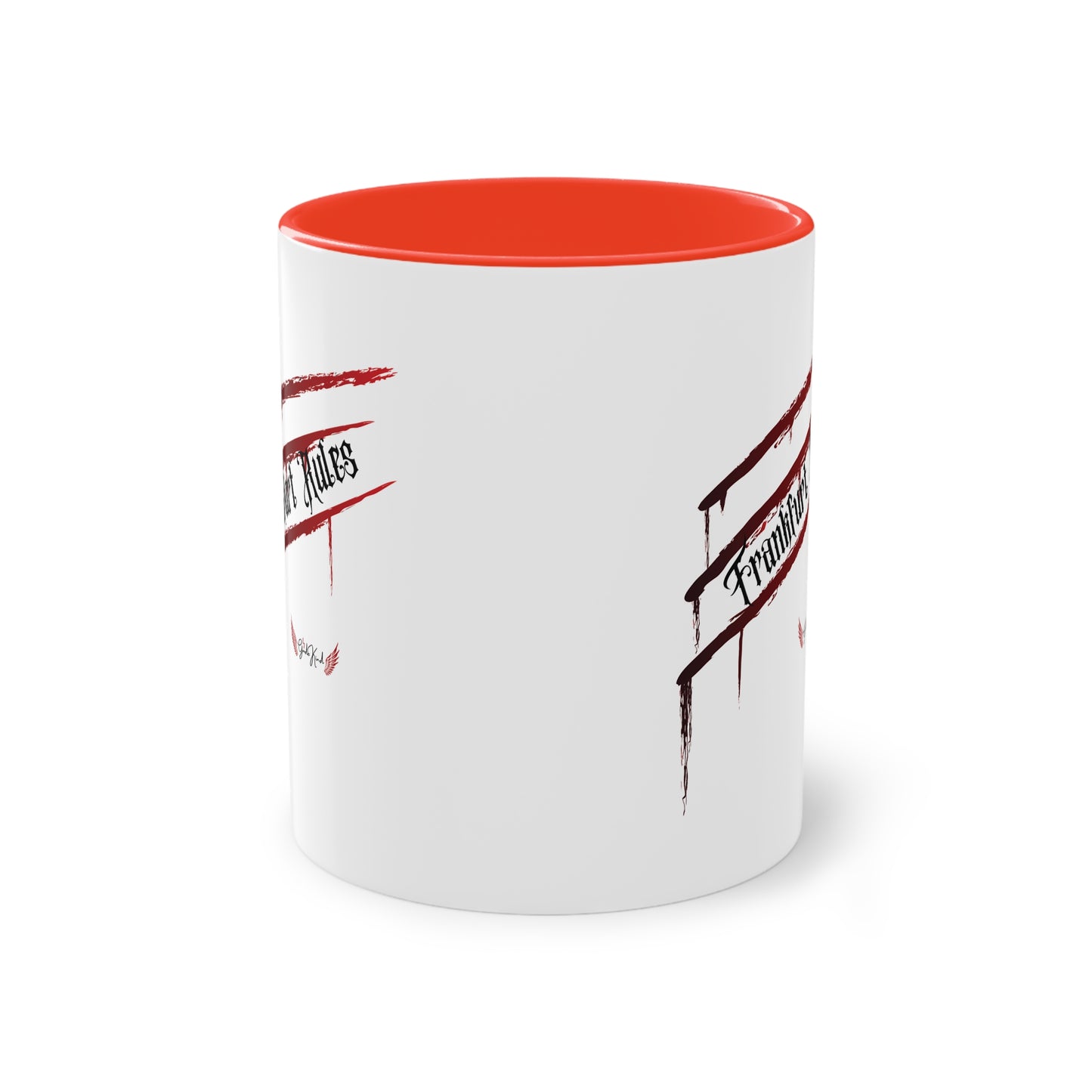 Kaffeetasse zweifarbig "Frankfurt Rules"