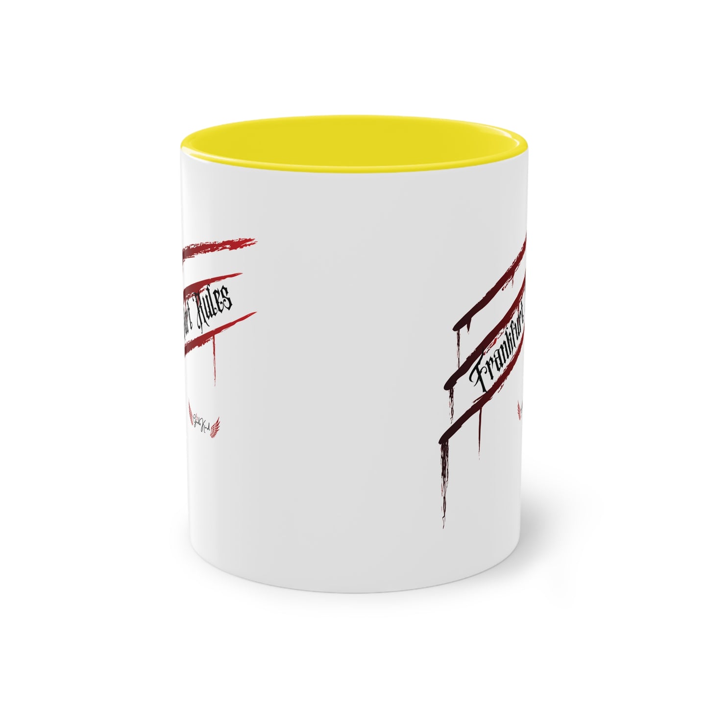 Kaffeetasse zweifarbig "Frankfurt Rules"