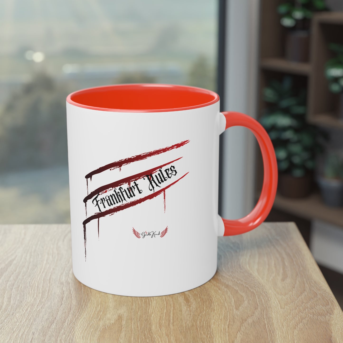 Kaffeetasse zweifarbig "Frankfurt Rules"