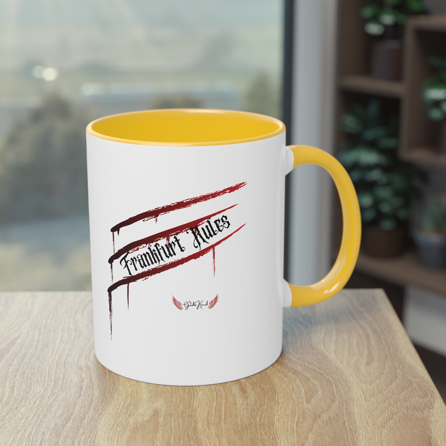 Kaffeetasse zweifarbig "Frankfurt Rules"