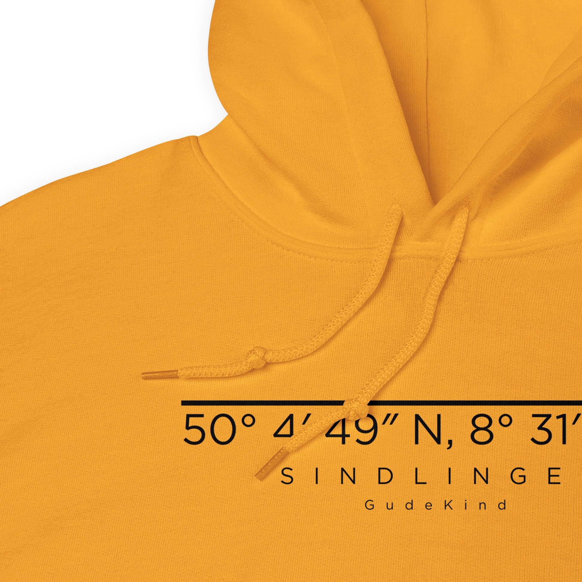 Minimalistischer Frankfurt Sindlingen Hoodie – Local Pride Design Frontprint