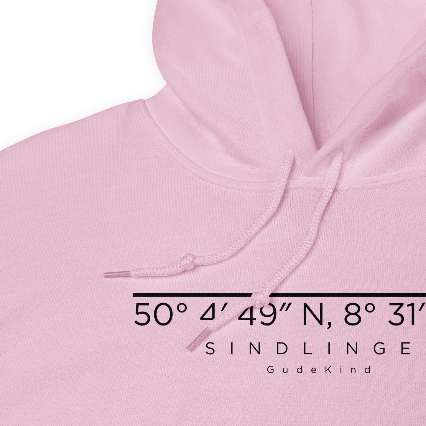 Minimalistischer Frankfurt Sindlingen Hoodie – Local Pride Design Frontprint