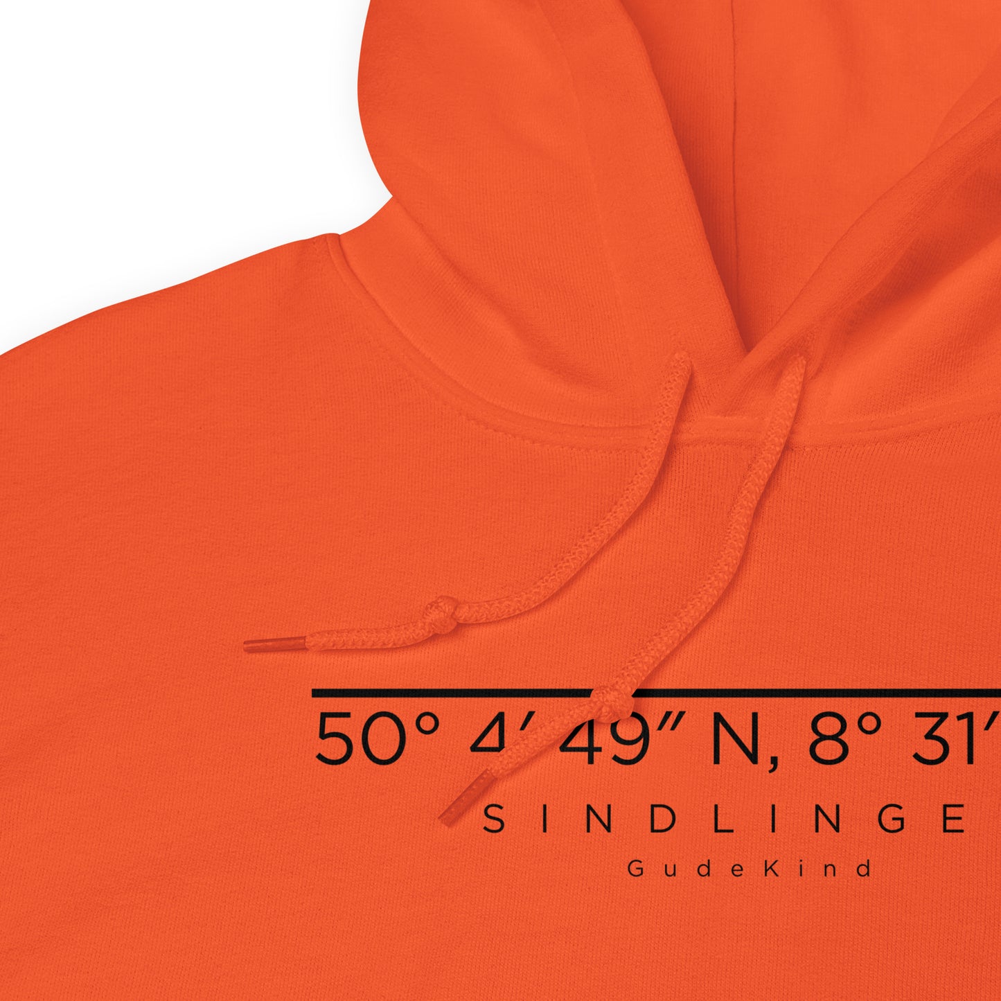 Minimalistischer Frankfurt Sindlingen Hoodie – Local Pride Design Frontprint