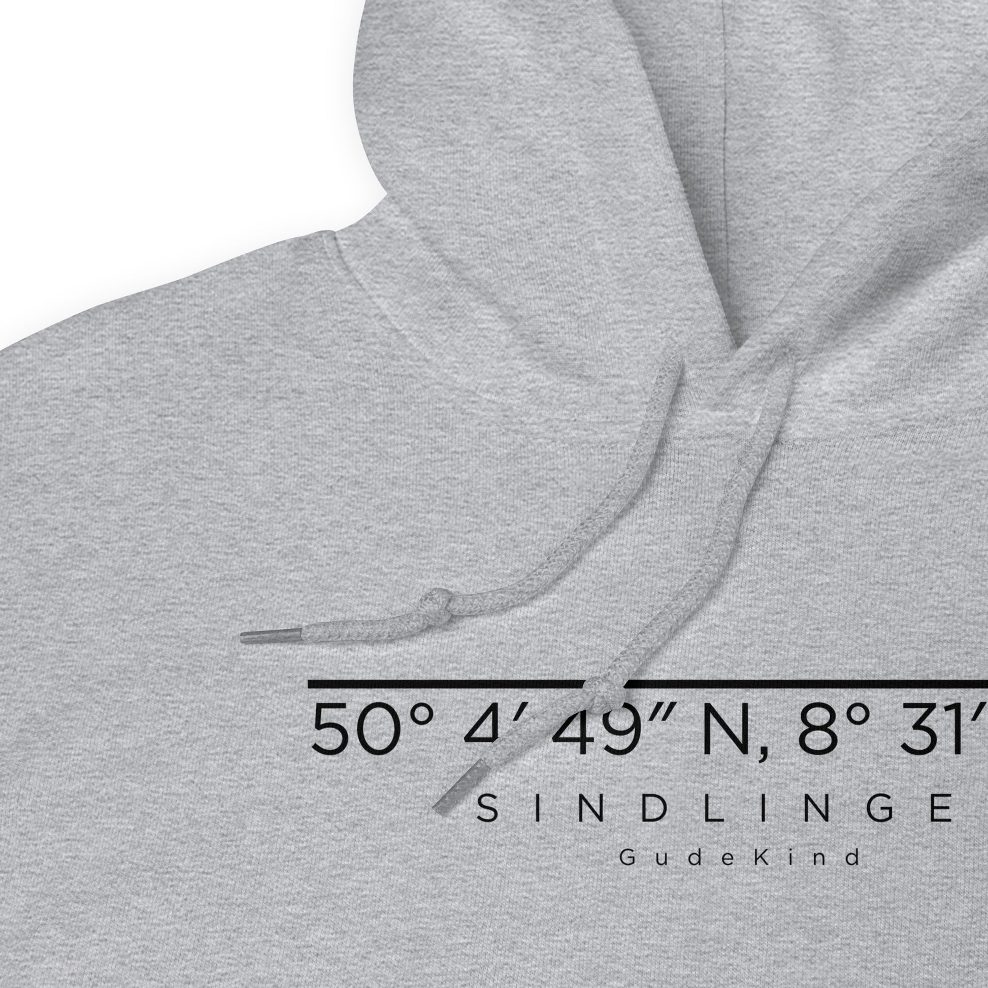 Minimalistischer Frankfurt Sindlingen Hoodie – Local Pride Design Frontprint